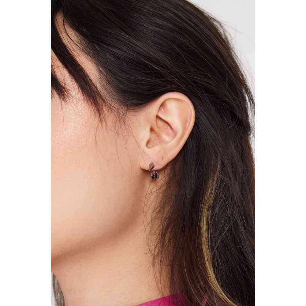 Jawbreaker - Skeleton Hand Spike Stud Earring Stud oorbellen - Zilverkleurig
